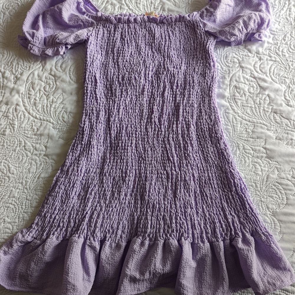 Pink Blush Maternity Smocked Puff Sleeve Maternity Dress